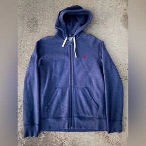 Blue Zip-Up Hoodie